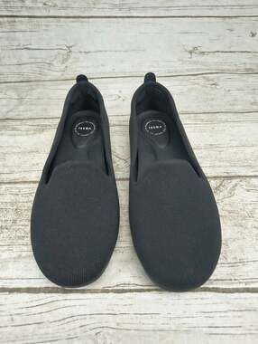 Vessi Market Flats Black Knit Flats Women Size 7.5